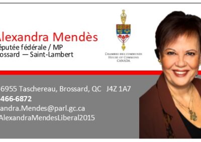 Alexandra Mendès député de Brossard et St-Lambert